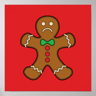 Sad GingerBrooMan Poster