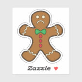 Sad GingerBrooMan Sticker (Vel)