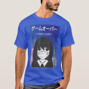 Sad Girl Japan Aesthetisch Harajuku Manga T-shirt