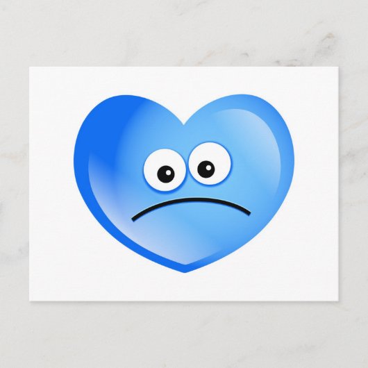 Sad Heart Briefkaart (Voorkant)