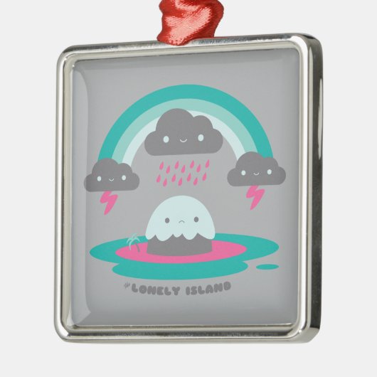 Sad Island 2 Metalen Ornament (Links)