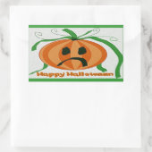  Sad Jack o' Lantern Rechthoekige Sticker (Tas)