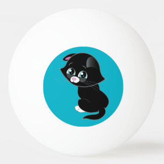 Sad Kitten Ping Pong Pingpongballen