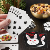 Sad Lab Rabbit Animal Testing Playing Cards Pokerkaarten (Insitu)