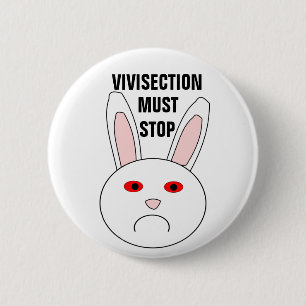 Sad Lab Rabbit Button