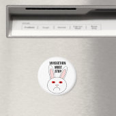 Sad Lab Rabbit Magnet Magneet (Insitu (Vaatwasser))