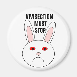 Sad Lab Rabbit Magnet Magneet