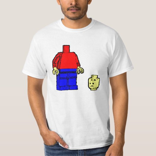 Sad Leggo Man T-shirt (Voorkant)