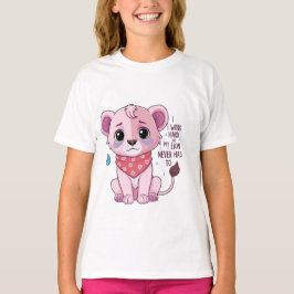 Sad Lion Cub – Zachte pastel Huilende Leeuw T-shir T-shirt