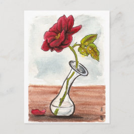 Sad Little Roos Briefkaart