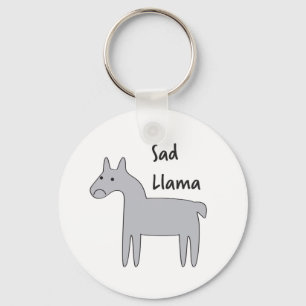 Sad Llama Sleutelhanger