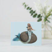 Sad Mermaid Briefkaart (Staand voorkant)