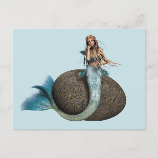 Sad Mermaid Briefkaart (Voorkant)