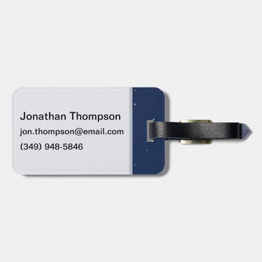 Sad Moon Bagagelabel (Achterkant horizontaal)