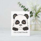 Sad Panda Briefkaart (Staand voorkant)
