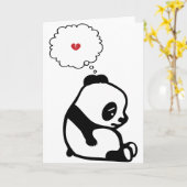 Sad Panda Kaart (Gele Bloem)