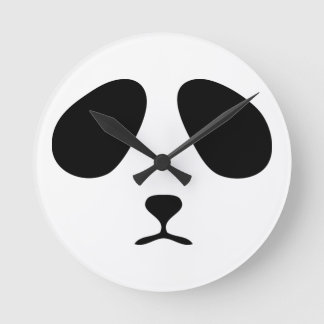 Sad panda-klok ronde klok