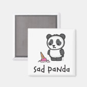 Sad Panda magneet (Voorkant / Achterkant)