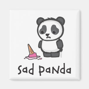 Sad Panda magnet Magneet