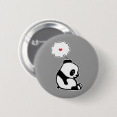 Sad Panda Ronde Button 5,7 Cm (Voorkant /achterkant)