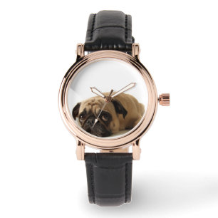 Sad Pug Horloge