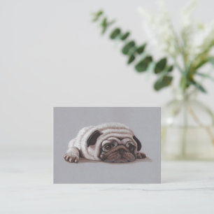 Sad Pug Notitiekaartje