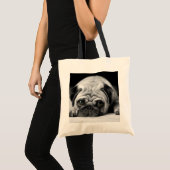 Sad Pug Tote Bag (Voorkant (product))