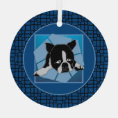 Sad Puppy Glas Ornament (Achterkant)