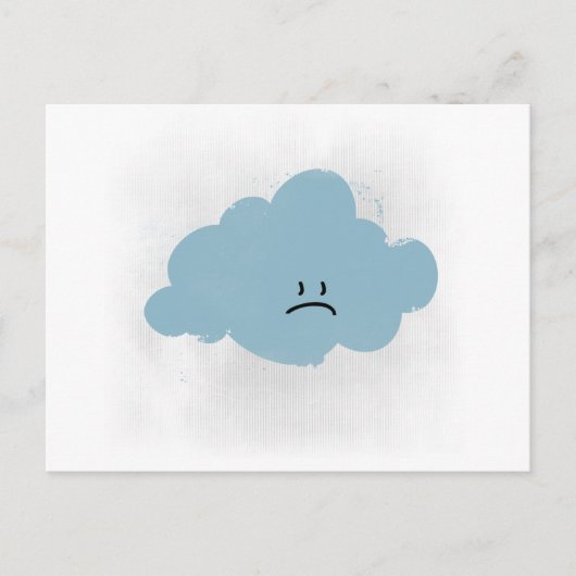 Sad Rain Cloud Briefkaart (Voorkant)