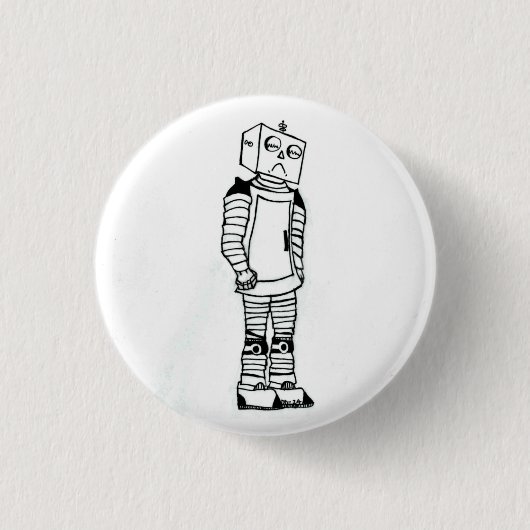 Sad Robot Button (Voorkant)