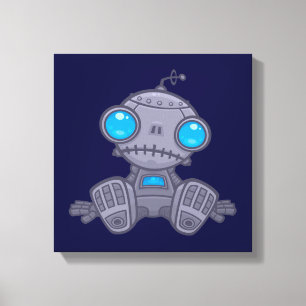 Sad Robot Canvas Afdruk