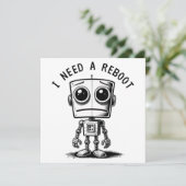 Sad Robot – Ik heb een reboot nodig (Staand voorkant)