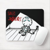Sad Robot Mousepad Muismat (Met muis)