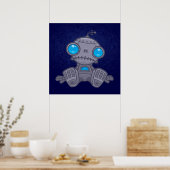 Sad Robot Poster (Keuken)
