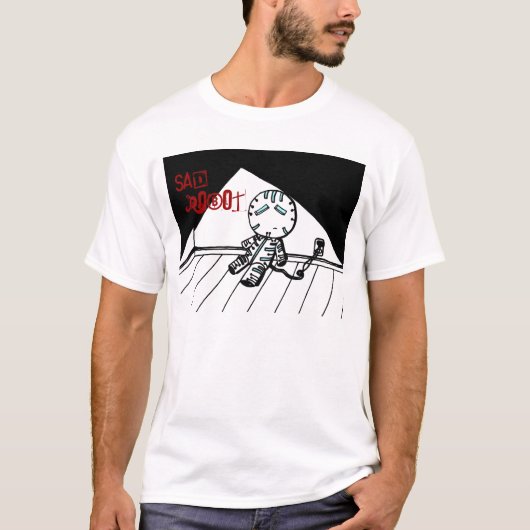 Sad Robot Shirt (Voorkant)