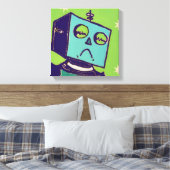 Sad Robot Wrapped Canvas Afdruk (Insitu (Slaapkamer))