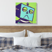 Sad Robot Wrapped Canvas Afdruk (Insitu (Slaapkamer))