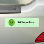 Sad Sack on Board Bumpersticker (Op auto)