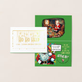 Sad Santa brengt moed Folie Kaarten (Display)