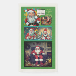Sad Santa Paper Napkin Servet