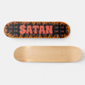 Sad Satan Skateboard (Horizontaal)