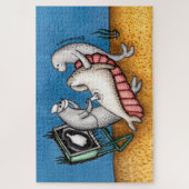 Sad Seal Doctor Earth Day Legpuzzel (Verticaal)