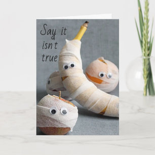 **SAD / SICK FRUIT** WE VERMISEN JE OP HET WERK! B KAART