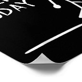 Sad Stick Man No Skiing Today Fathers Day Poster (Hoek)