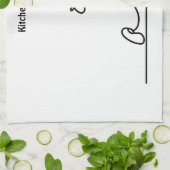 Sad Stickman keukenhanddoek (Gevouwen)