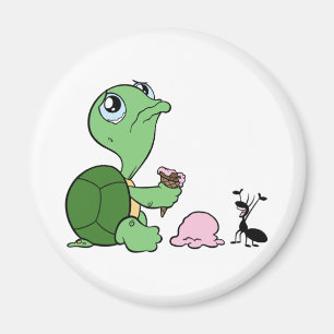 Sad Turtle Happy Ant Magneet