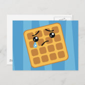 Sad Waffle Briefkaart (Voorkant / Achterkant)