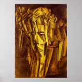 Sad Young Man in een trein Poster (Voorkant)