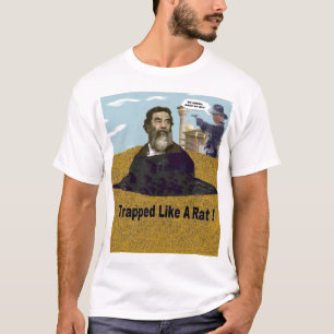 Saddam, "Verpakt als een Rat." T-shirt