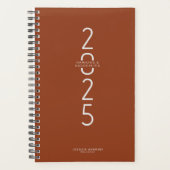 Saddle Brown Vertical Moderne Année hebdomadaire (Devant)